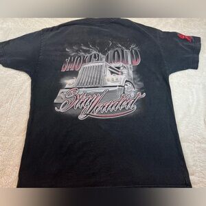 Mens XL Graphic T Shirt Black Streetwear Semi So Cal Vibe Logo Graphic Faded